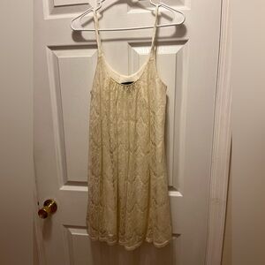 Tela Cream Lace Mini Dress